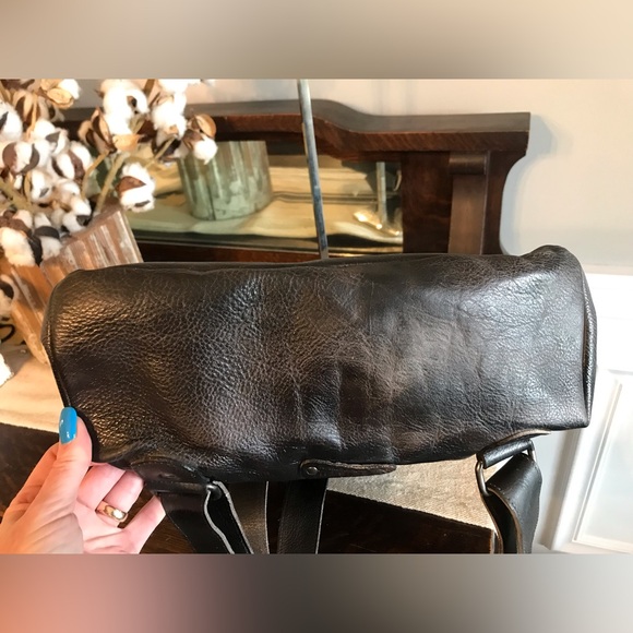 NWT Bed Stu Howie Leather Backpack Black Lux Rustic Retail $365 - Picture 10 of 16